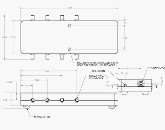 LDA 602Q Digital Attenuator Mechanical