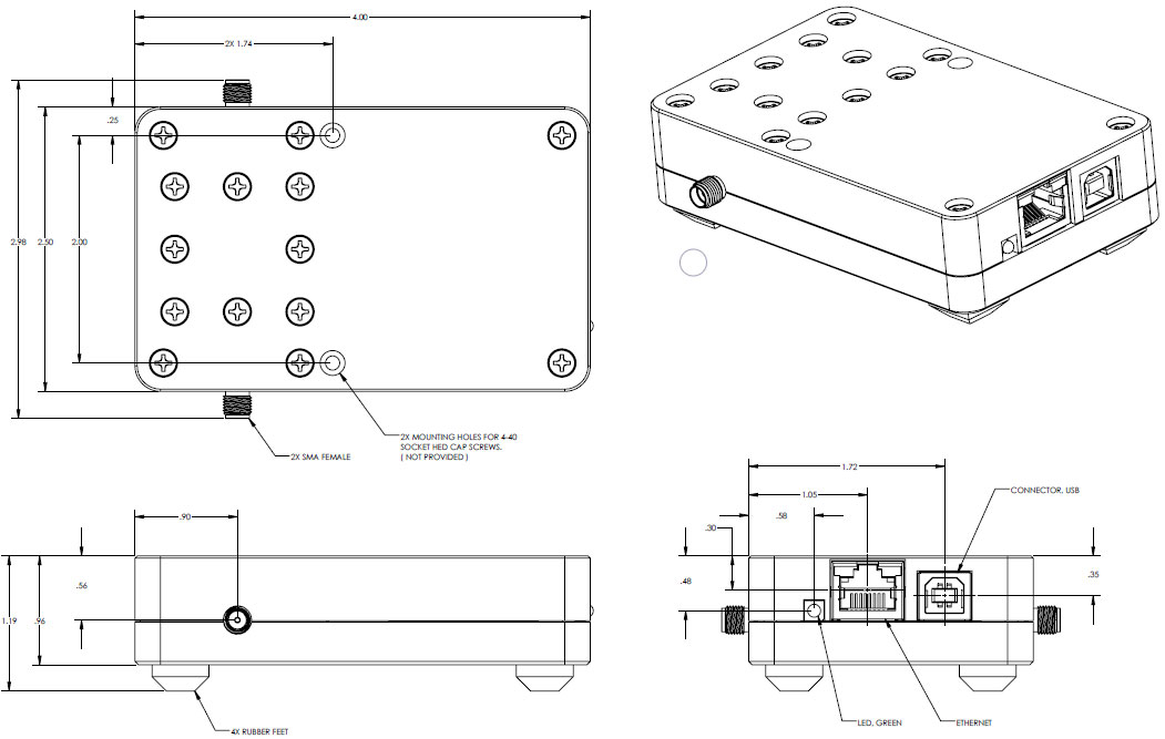 LDA-802EH Programmable Digital Attenuator Mechnical