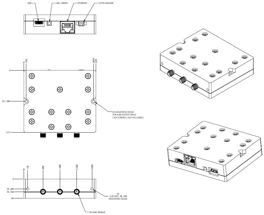 LSW-802PDT Mechanical Drawing