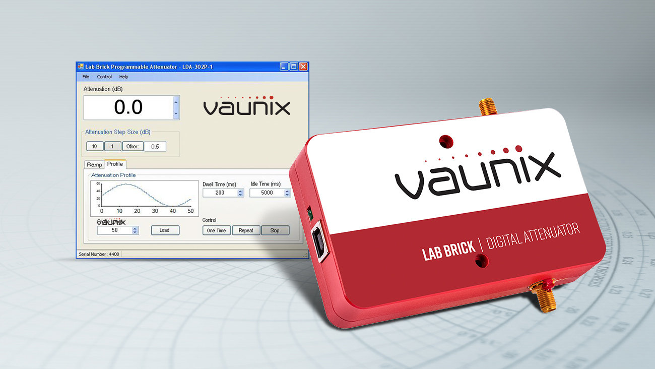 Programming Lab Brick Portable RF Digital Attenuators