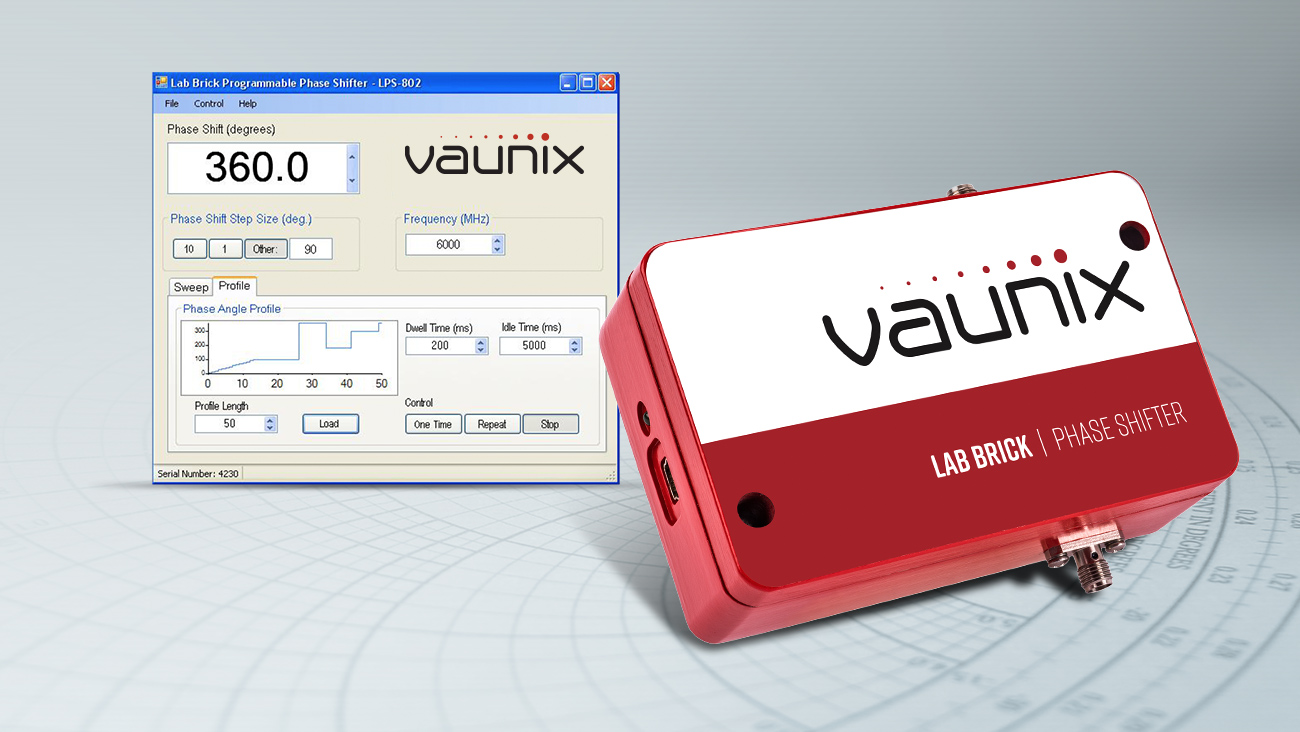 Programming Lab Brick Portable RF Phase Shifters