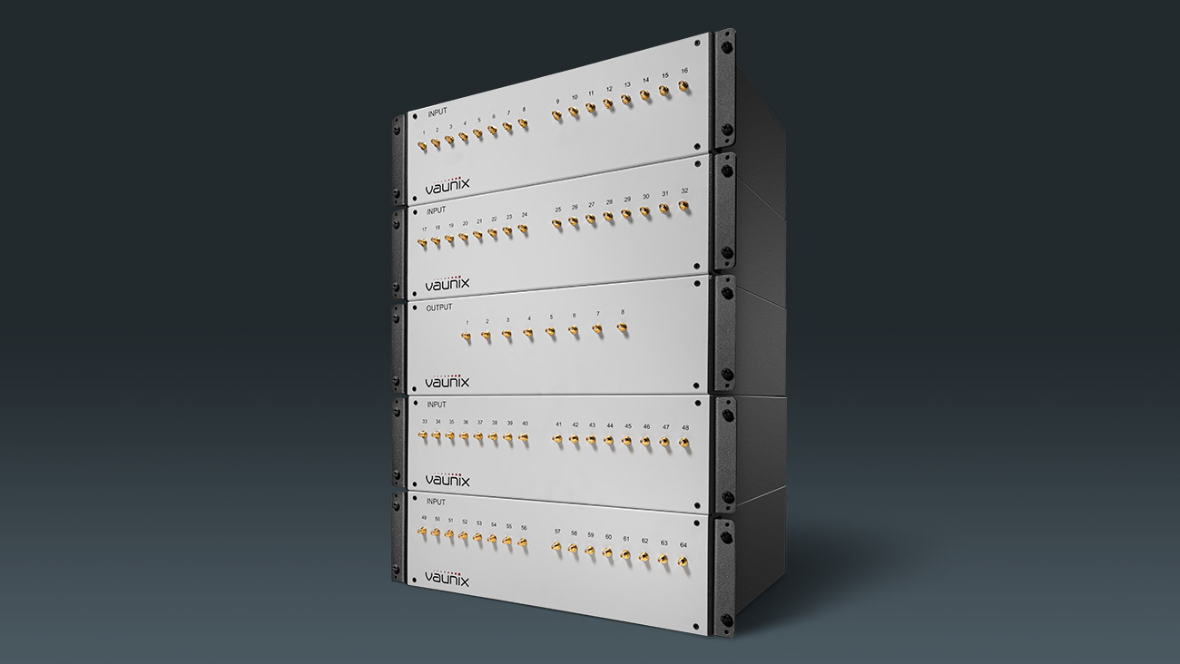 New Vaunix 64x8 Digital Matrix Attenuator Handover Test System Solves 5G Handover & MIMO Test Challenges Up to 6 GHz